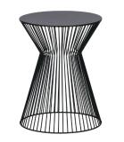 Bijzettafel Wesley zwart/metaal 